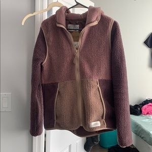 NWT rei peppercorn colorblock Sherpa sweater